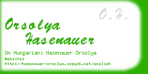 orsolya hasenauer business card